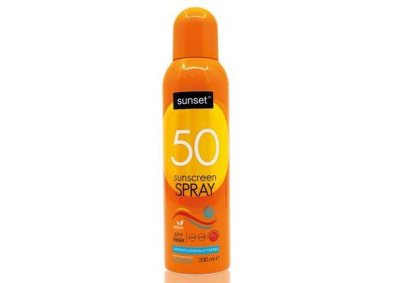 Sunset 50 spf Sunscreen SPRAY 200ml