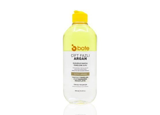 Bote Skin Care Çift Fazli Makyaj Temizleme Suyu 400ml Argan