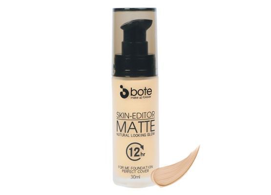 Bote Makeup Skin-Editor Matte Natural Looking Glow For Me Foundation 02