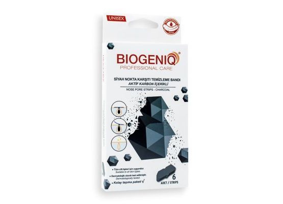 Biogeniq Beauty Siyah Nokta Burun Bandi Aktif Karbon