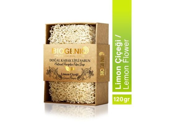 Biogeniq Limon Çiçeği Kabak Lifli Sabun 120 gr