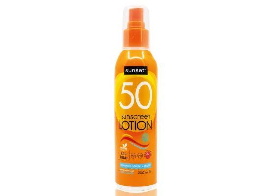 Sunset 50 spf Sunscreen LOTION 200ml