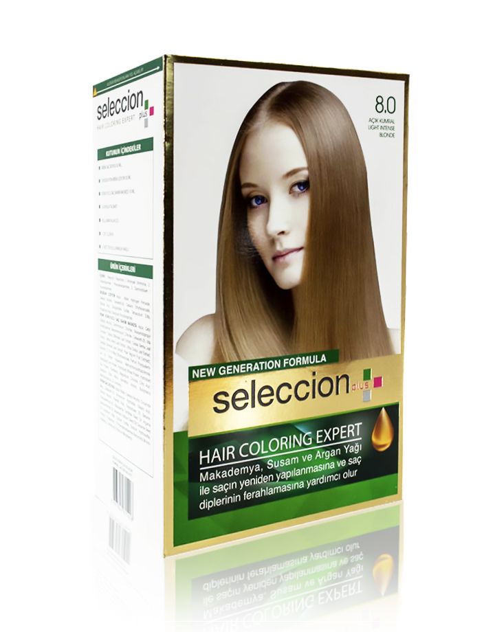 Seleccion Plus Ultra Parlaklik Sağlayan Kalici Saç Boyasi 8.0 Acik Kumral