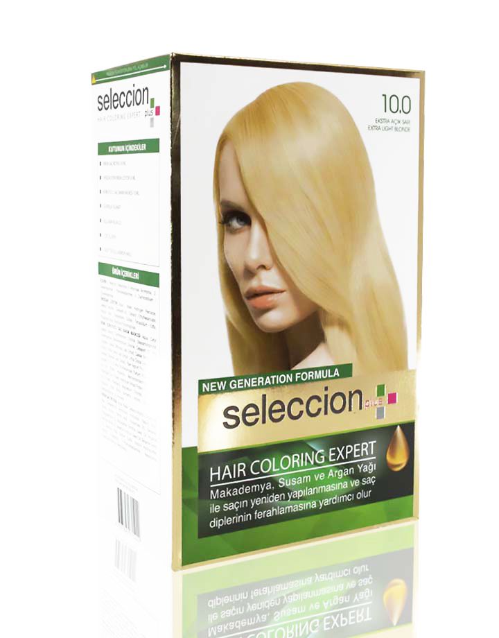Seleccion Plus Ultra Parlaklik Sağlayan Kalici Saç Boyasi 10.0 Ekstra Acik Sari