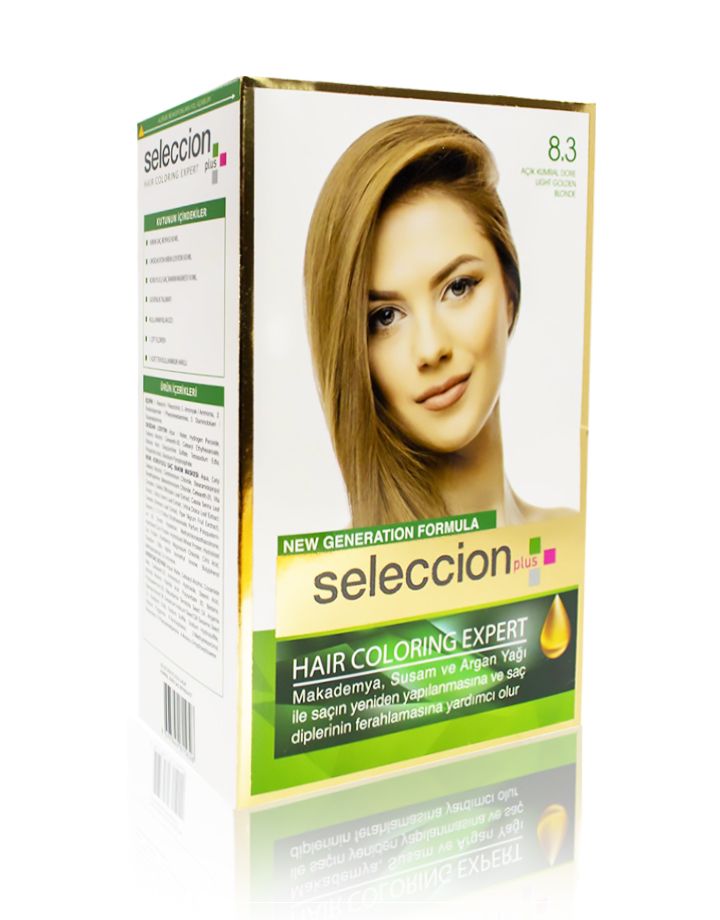 Seleccion Plus Ultra Parlaklik Sağlayan Kalici Saç Boyasi 8.3 Acik Kumral Dore