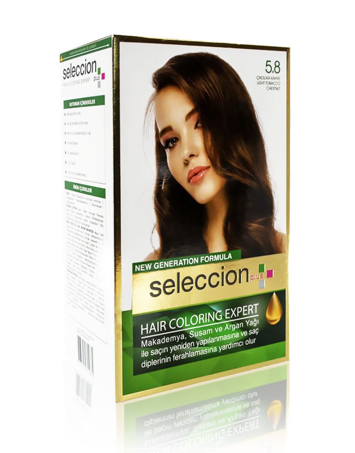 Seleccion Plus Ultra Parlaklik Sağlayan Kalici Saç Boyasi 5.8 Cikolata Kahve