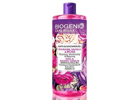 Biogeniq Gül, Ravent & Vanilya Banyo & Duş Jeli 500ML