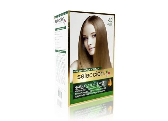 Seleccion Plus Ultra Parlaklik Sağlayan Kalici Saç Boyasi 8.0 Acik Kumral
