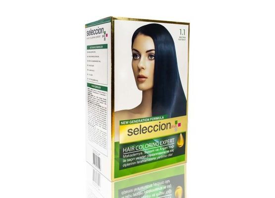 Seleccion Plus Ultra Parlaklik Sağlayan Kalici Saç Boyasi 1.1 Mavi Siyah