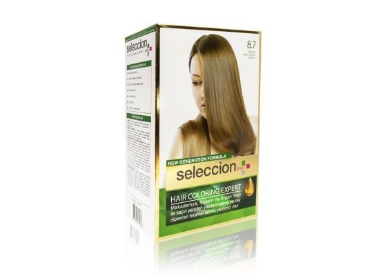 Seleccion Plus Ultra Parlaklik Sağlayan Kalici Saç Boyasi 8.7 Karamel