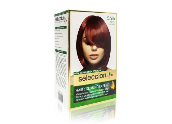 Seleccion Plus Ultra Parlaklik Sağlayan Kalici Saç Boyasi 5.666 Sarap Kizili