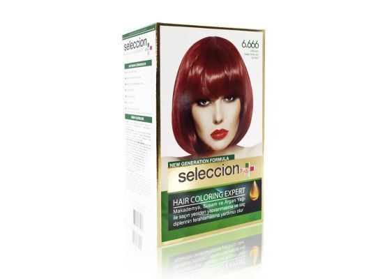 Seleccion Plus Ultra Parlaklik Sağlayan Kalici Saç Boyasi 6.666 Ates Kizili