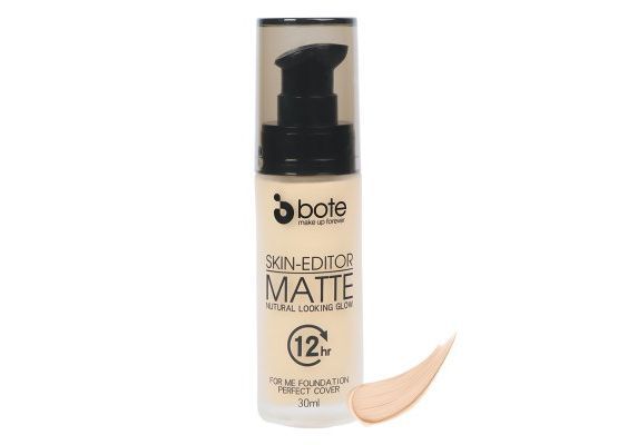 Bote Makeup Skin-Editor Matte Natural Looking Glow For Me Foundation 01