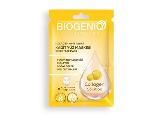 Biogeniq Beauty Kagit Maske Kolajen 25 Gr