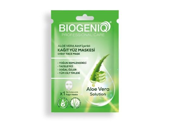 Biogeniq Beauty Kagit Maske Aloevera 25 Gr