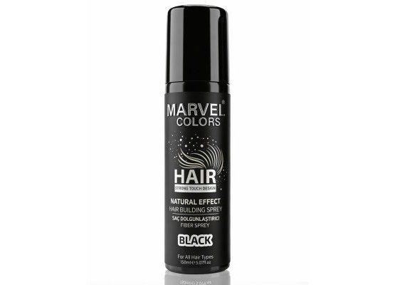 Marvel Colors Saç Dolgunlaştırıcı Fiber Sprey Black/ Siyah 150 ml.