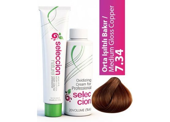 Seleccion Naturel Color 60Ml 7.34 Orta Işıltılı Bakır