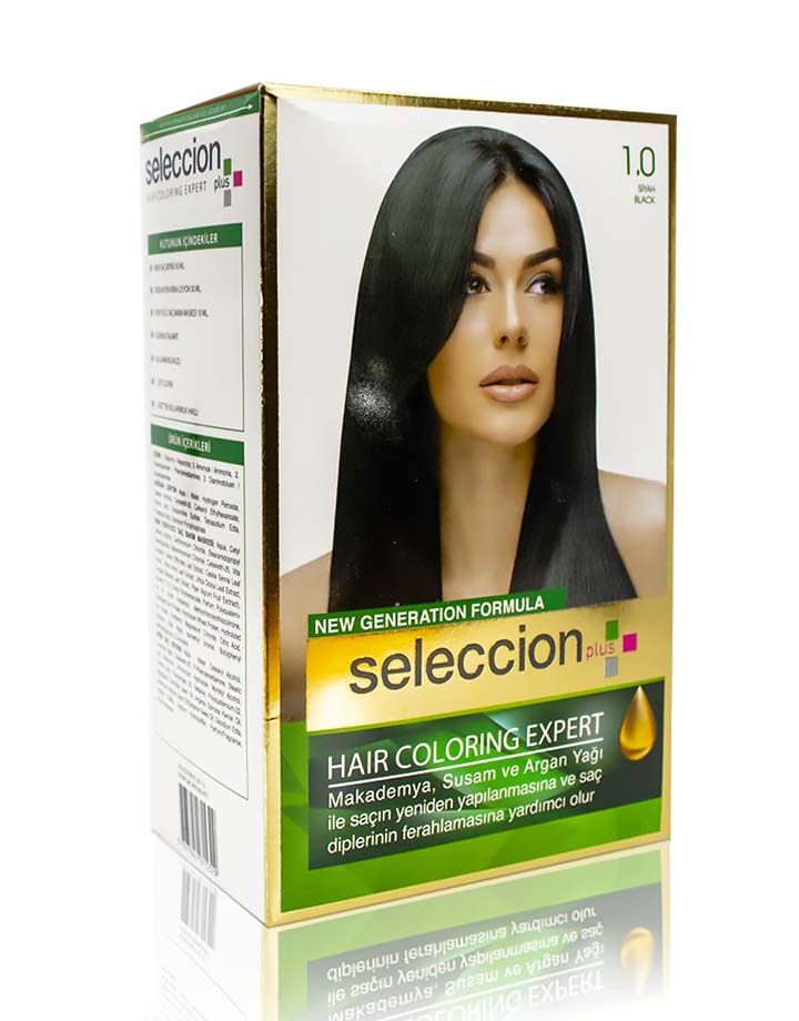 Seleccion Plus Ultra Parlaklik Sağlayan Kalici Saç Boyasi 1.0 Siyah