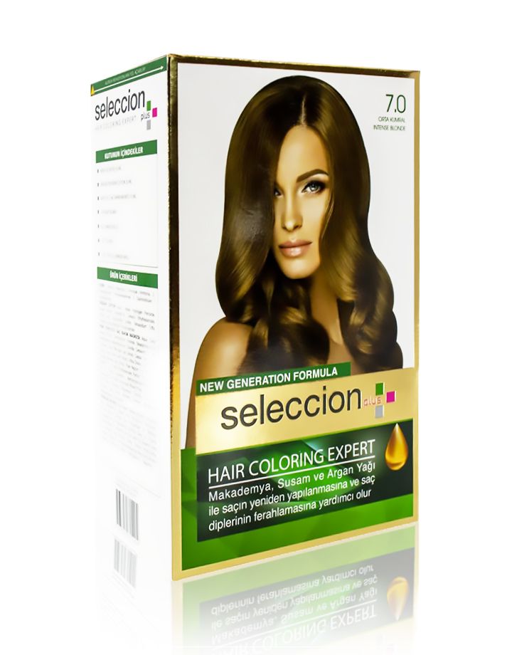 Seleccion Plus Ultra Parlaklik Sağlayan Kalici Saç Boyasi 7.0 Orta Kumral