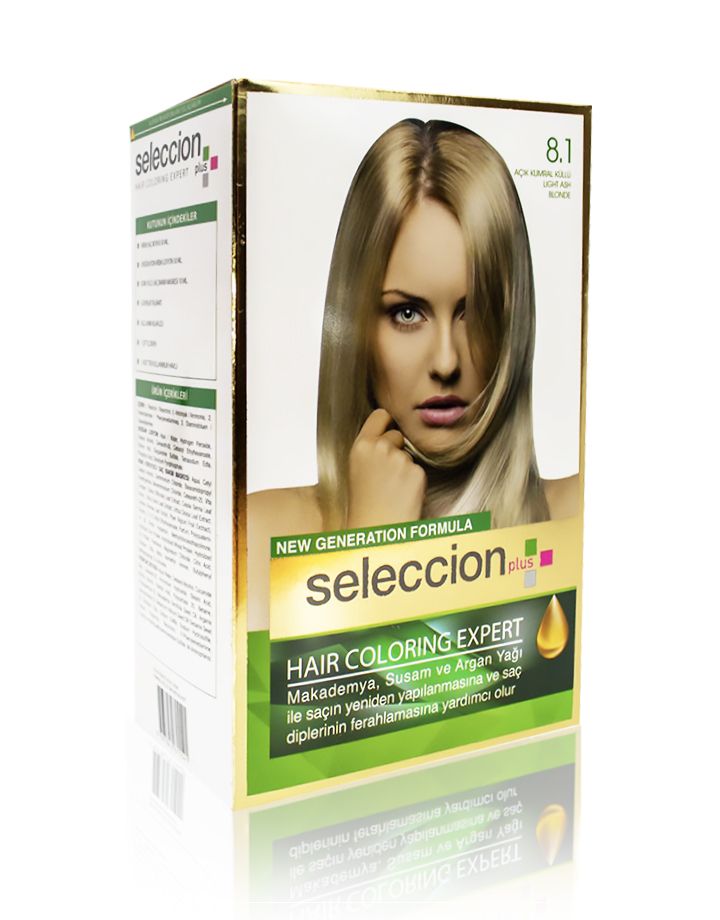 Seleccion Plus Ultra Parlaklik Sağlayan Kalici Saç Boyasi 8.1 Acik Kumral Kullu