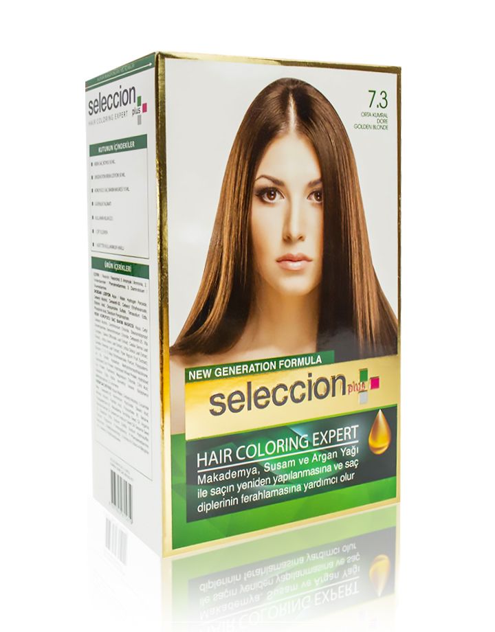 Seleccion Plus Ultra Parlaklik Sağlayan Kalici Saç Boyasi 7.3 Orta Kumral Dore
