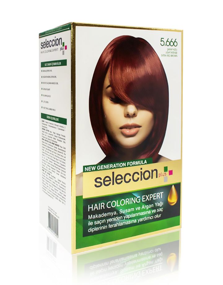 Seleccion Plus Ultra Parlaklik Sağlayan Kalici Saç Boyasi 5.666 Sarap Kizili